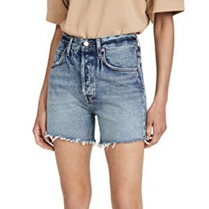 AGOLDE Riley High Rise Slim Leg Shorts Size 24 NWT